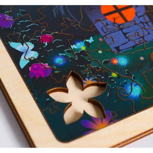 Пазл в рамке «Хижина в лесу», 18×24 см