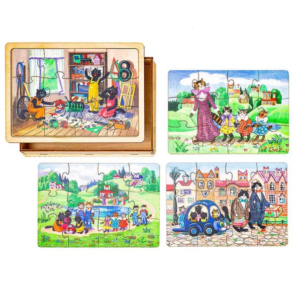 Набор пазлов &quot;Город котов&quot;