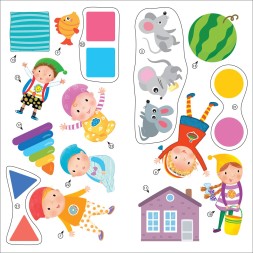 Счет, форма, величина 1+ (Серия «Школа Семи Гномов. Активити с наклейками»), книжка с наклейками