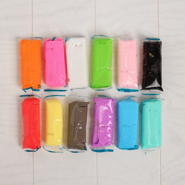 Набор для детской лепки «Лёгкий пластилин 12 цветов», Genio Kids