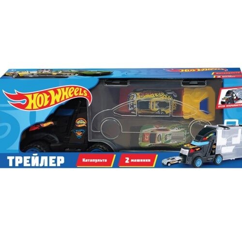 Трейлер Хот Вилс 2 машинки, катапульта. Технодрайв