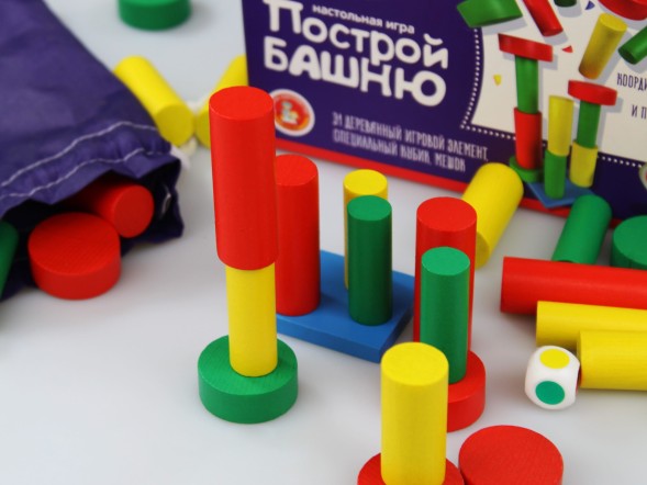 Настольная игра для детей «Построй Башню» серия Актив time. Десятое королевство