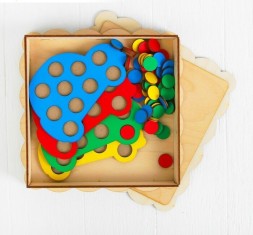 Мозаика &quot;Машины&quot;, 4 машины, 40 кружков