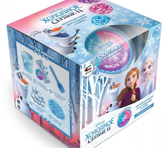Набор для создания слайма Attivio Холодное сердце Анна и Эльза