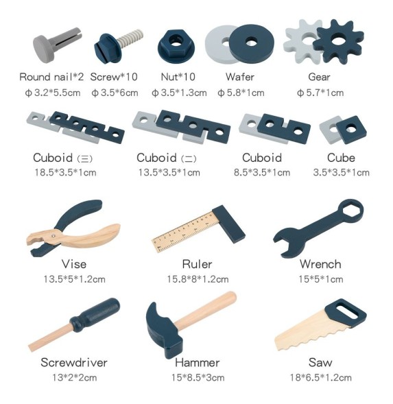 Набор инструментов конструктор Маленький строитель