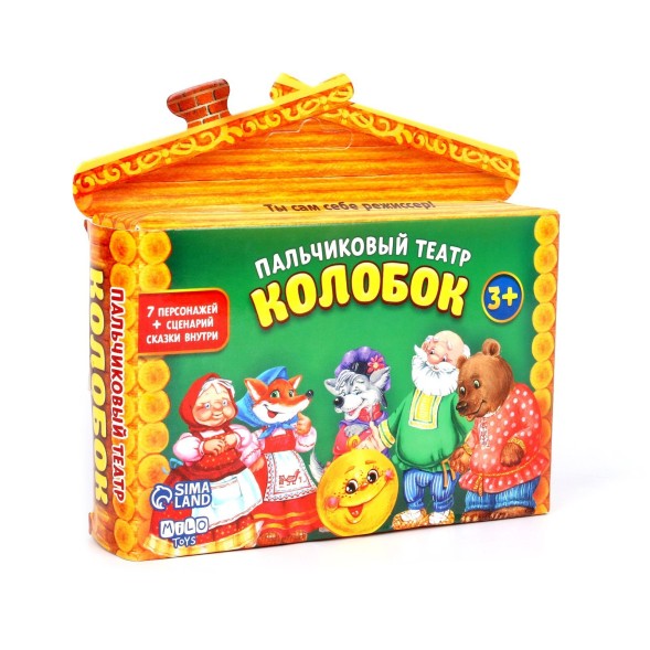 Кукольный театр «Колобок», набор 7 шт., Milo toys