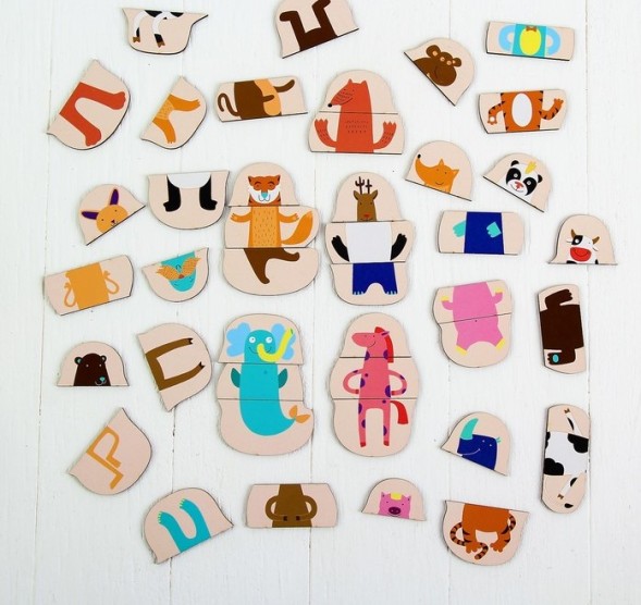 Развивающая игра «Придумай зверюшку», в коробке