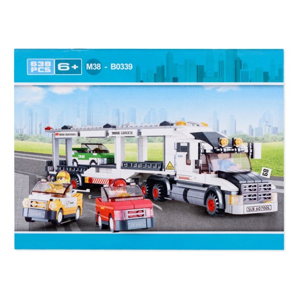 Конструктор SLUBAN Городская серия Автовоз, 638 детали