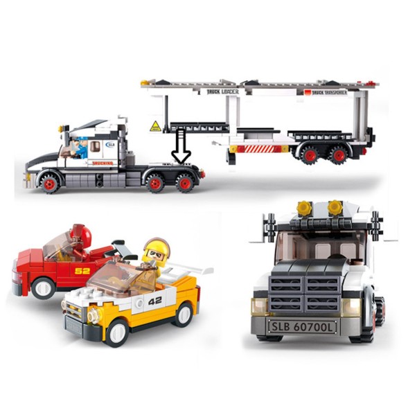 Конструктор SLUBAN Городская серия Автовоз, 638 детали