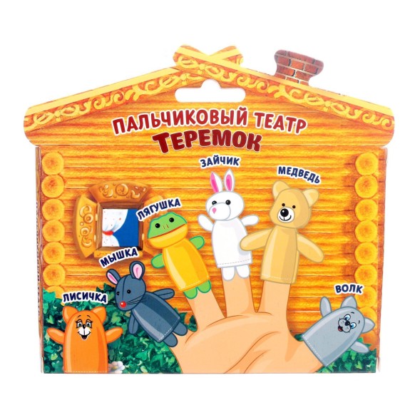 Кукольный театр «Теремок», набор 6 шт., Milo toys