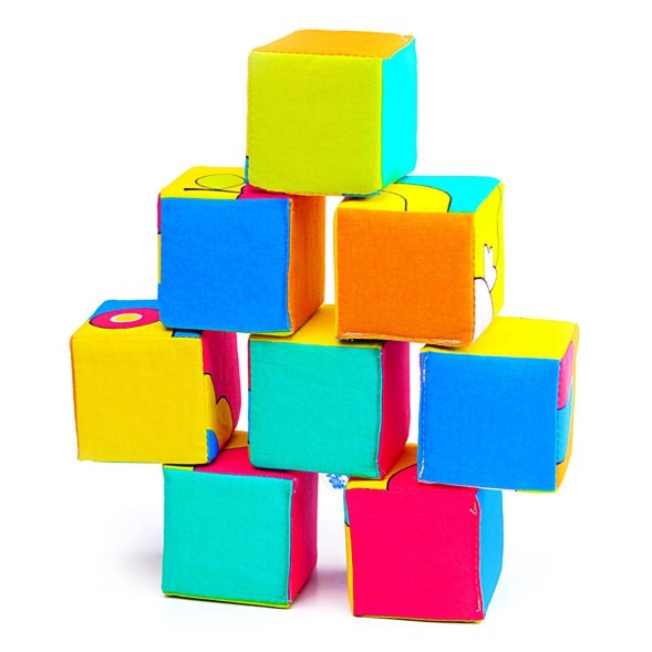 Набор мягких кубиков «Собери картинку. Предметы», Мякиши