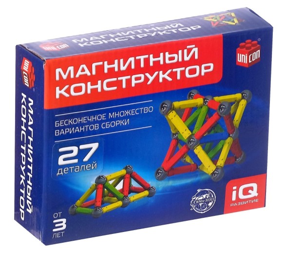Магнитный конструктор, 27 деталей