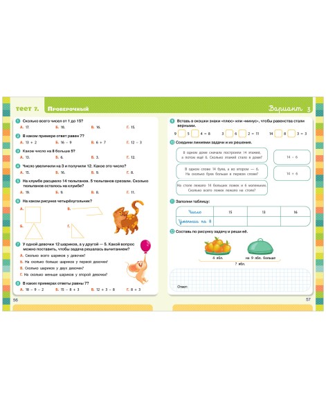 Начальная школа. Тесты. Математика. 1-2 классы
