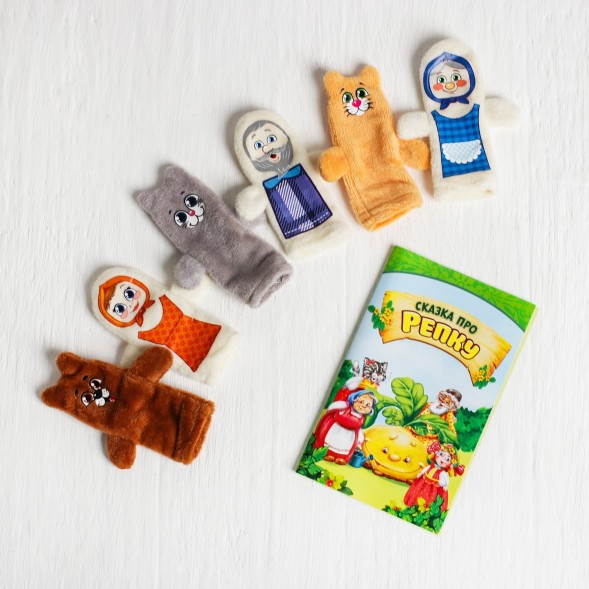 Кукольный театр «Репка», набор 6 шт., Milo toys