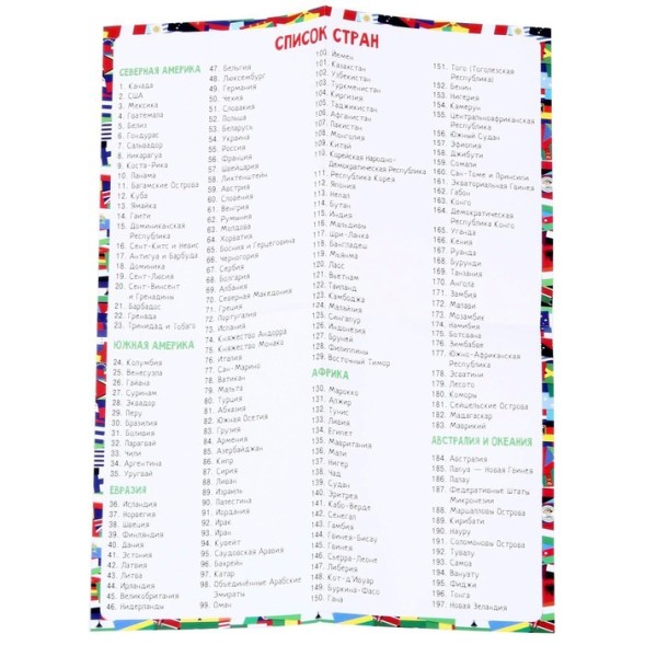 Настольная игра «Мегафлагомания», 197 карточек