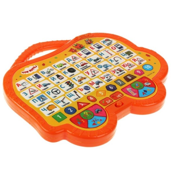 Обучающий планшет «Три кота. Дорожная азбука», 300 песен, стихов, вопросов, звуков