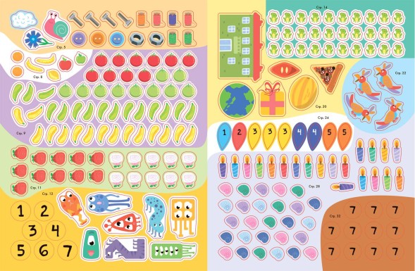 Счет, форма, величина 5+ (Серия «Школа Семи Гномов. Активити с наклейками»), книжка с наклейками