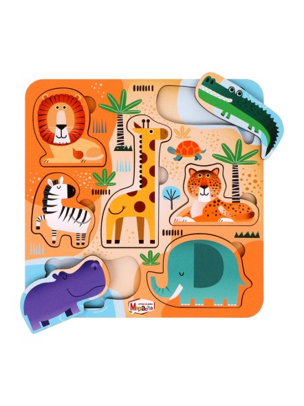 Игрушка развивающая вкладыши Африка, Mapacha