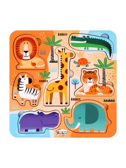 Игрушка развивающая вкладыши Африка, Mapacha