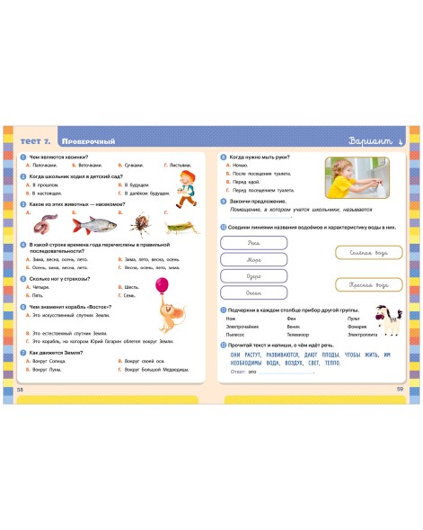 Начальная школа. Тесты. Окружающий мир. 1-2 классы