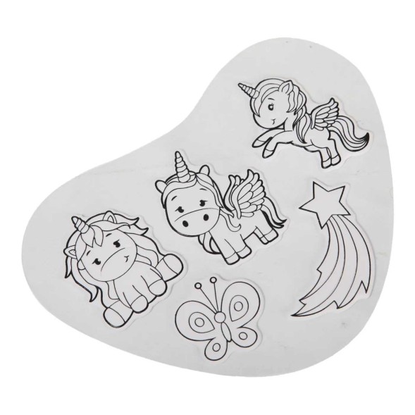 Набор для творчества Attivio Раскрась сумочку и брелок сквиши