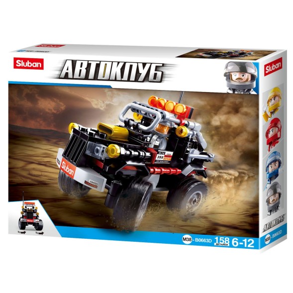 Конструктор SLUBAN Внедорожник 4, 158деталей