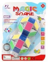 Змейка логическая 24 звена, разноцветная