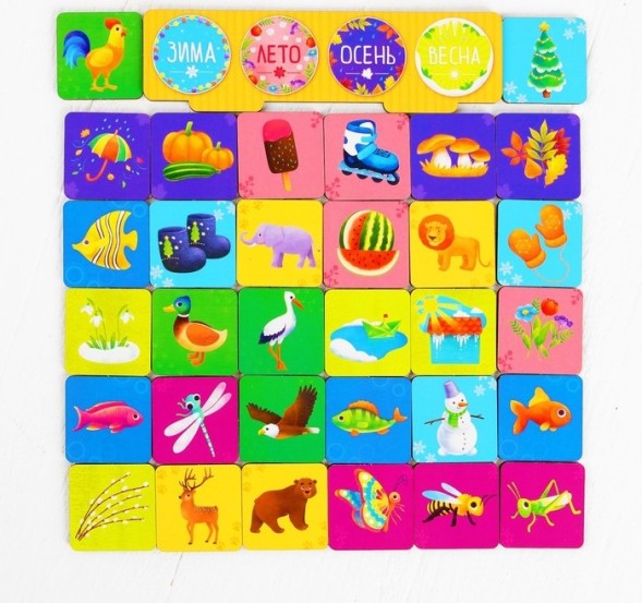 Развивающая игра "Сортер: Окружающий мир" 32 фишки