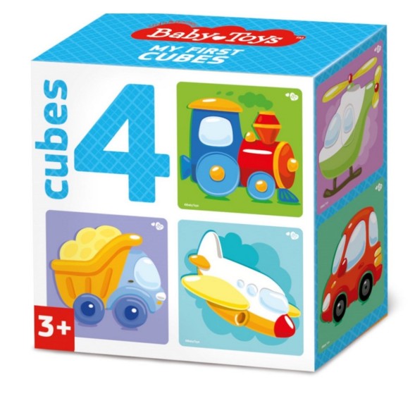 Кубики «Транспорт», набор 4 шт.