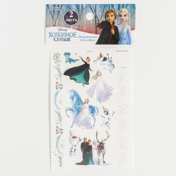 Набор детских татуировок переводок &quot;Анна и Эльза&quot; Холодное сердце