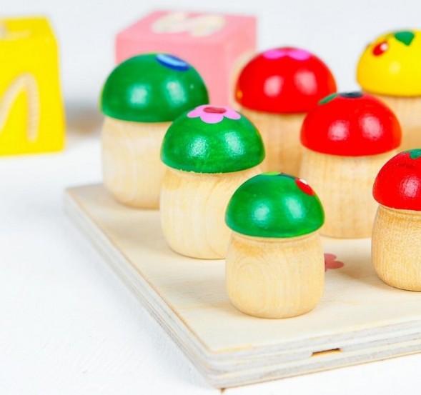 Набор «Грибочки» размер грибочков: 4 см; 3,5 см; 3 см