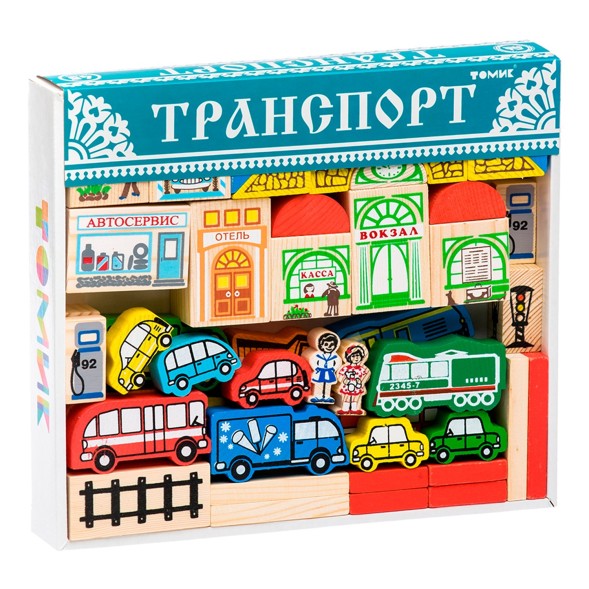 Конструктор «Транспорт», 45 элементов