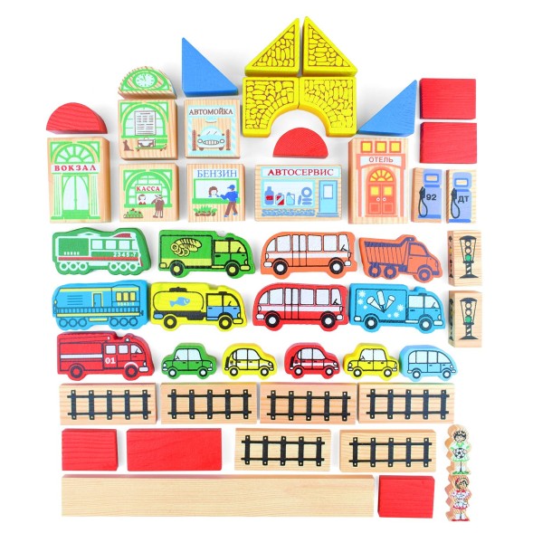 Конструктор «Транспорт», 45 элементов
