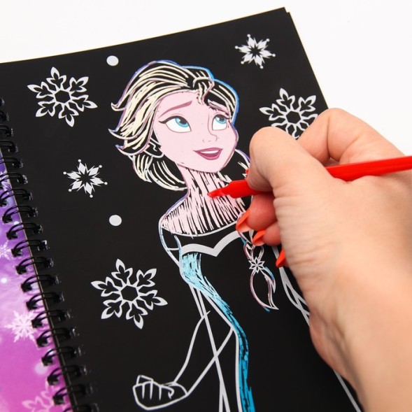 Набор для творчества с заданиями «Гравюры. Холодное сердце», цветной фон