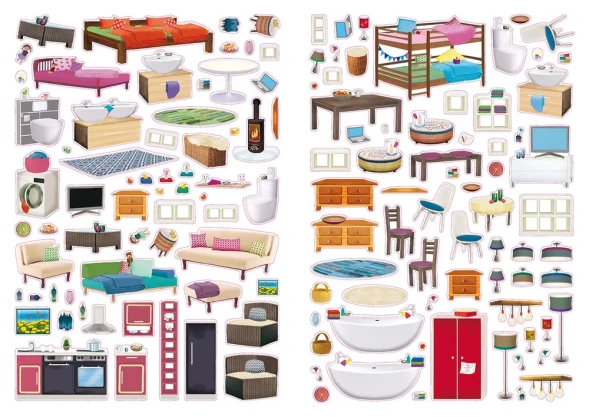 Мой большой дом наклеек. 500 наклеек. Робинс