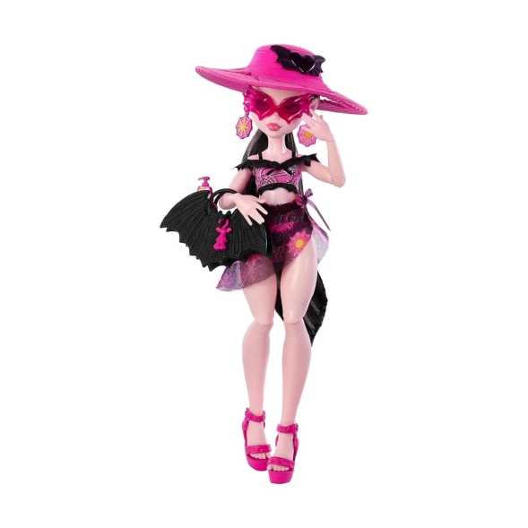 Кукла Monster High Дракулаура из школы монстров с острова Адизе в купальнике, Монстер Хай