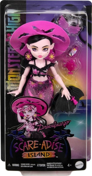 Кукла Monster High Дракулаура из школы монстров с острова Адизе в купальнике, Монстер Хай
