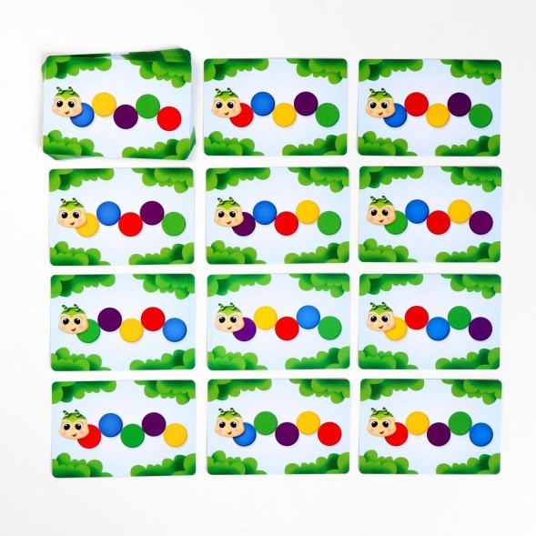 Развивающая игра «Чудо-гусенка» с деревянными вложениями