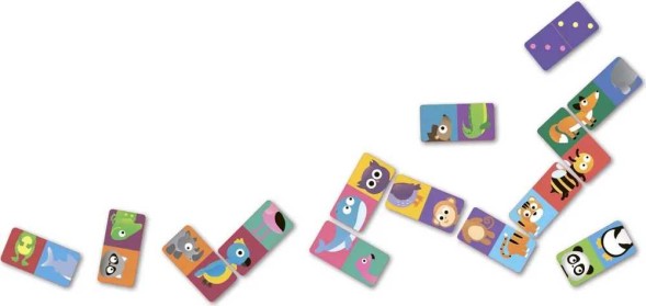 Настольные игры. Мемо Домино. Забавные животные. 2 в 1