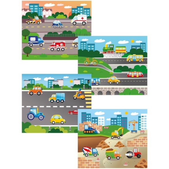 Лото для малышей «Весёлый транспорт»