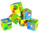 Набор развивающих мягких кубиков "Азбука в картинках", 6 штук.