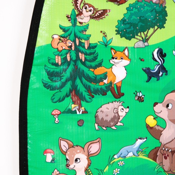 Чехол на сиденье защитный - незапинайка «Лесные друзья» 610х460 мм
