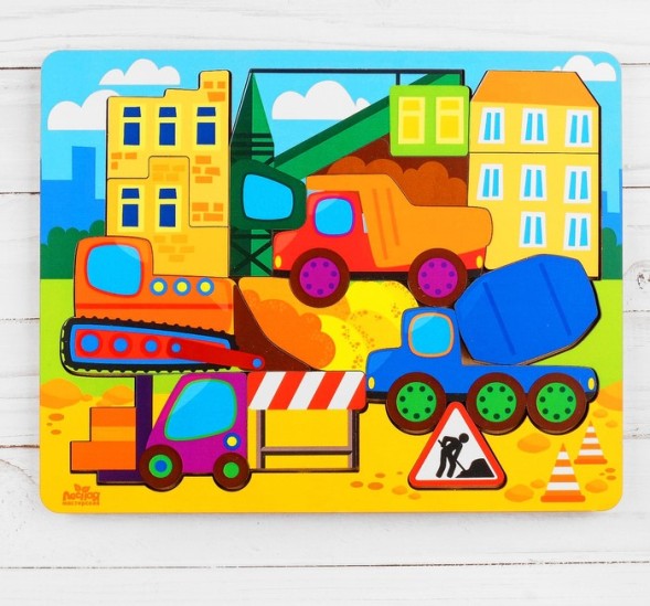 Головоломка логическая "Стройплощадка", 20 х 25 см