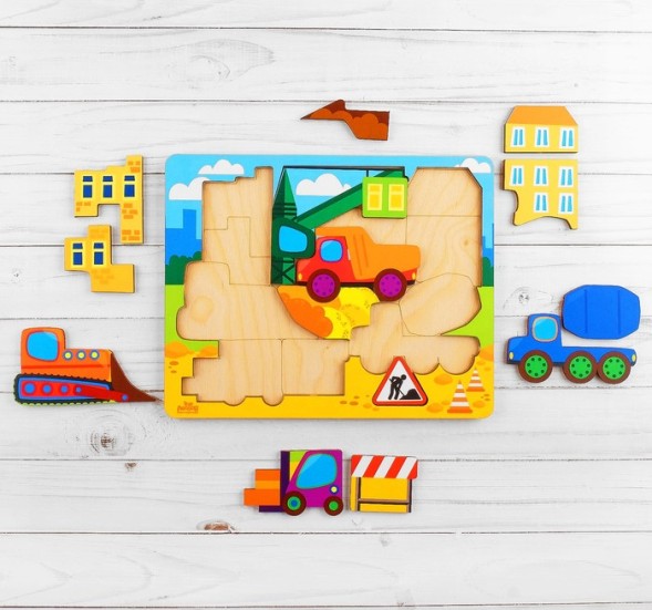Головоломка логическая "Стройплощадка", 20 х 25 см