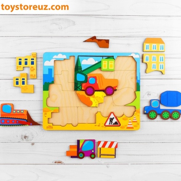 Головоломка логическая "Стройплощадка", 20 х 25 см