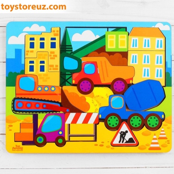 Головоломка логическая "Стройплощадка", 20 х 25 см