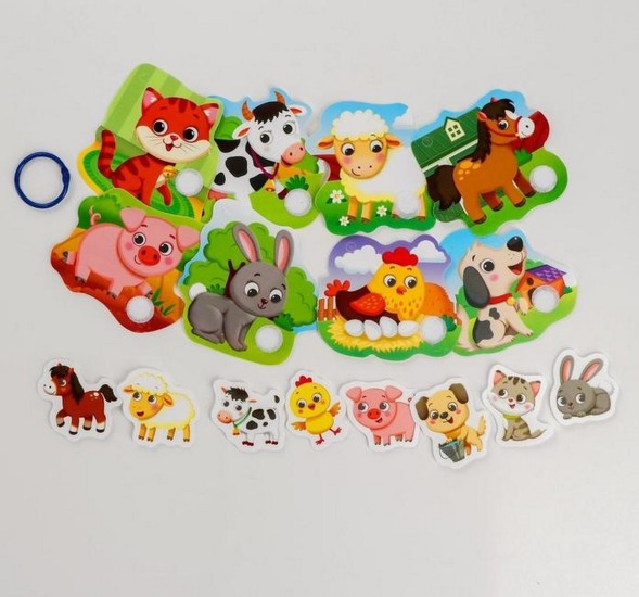 Игра на липучках «Весёлые липучки. Детёныши и мамы»