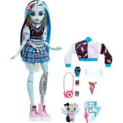 Кукла Monster High Frankie Фрэнки Стайн с иссиня-черными прядями в фирменном образе Монстер Хай