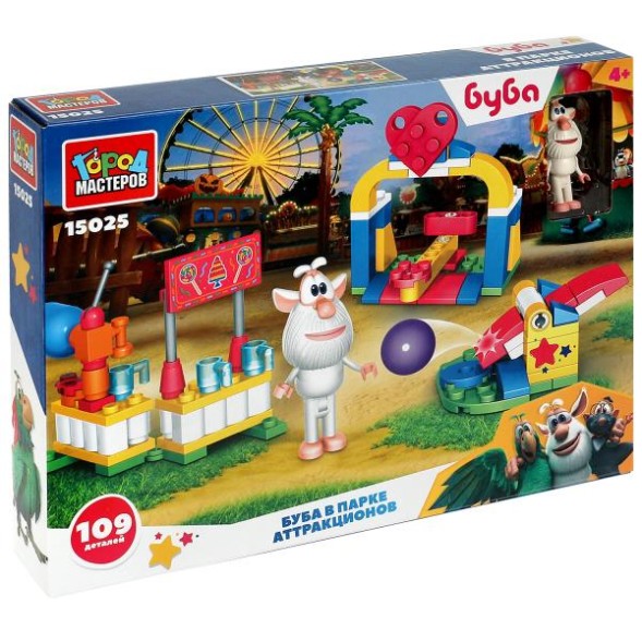 Конструктор буба в парке атракционов, 109 дет. Город мастеров