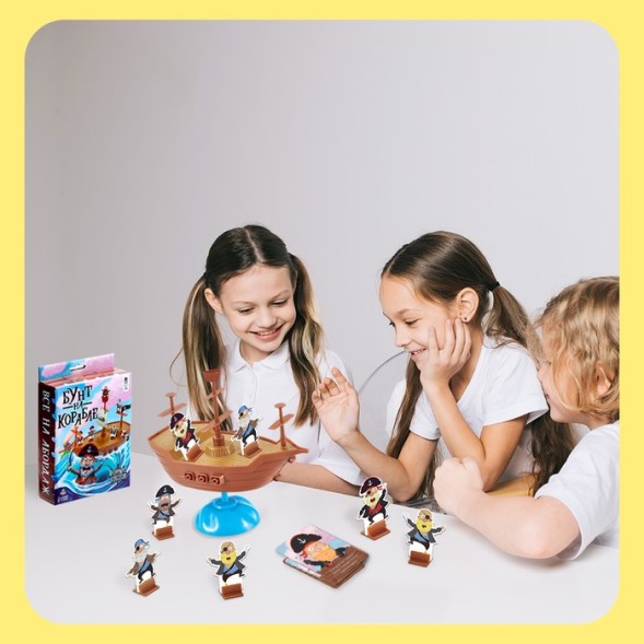 Настольная игра для детей на баланс «Бунт на корабле», 2-4 игрока, 4+
